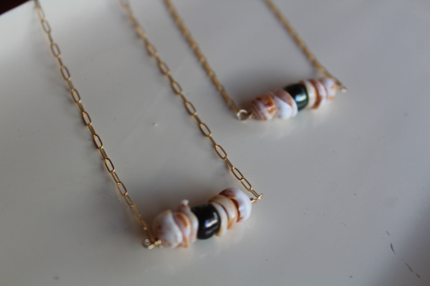 Puka + Tahitian shell combo