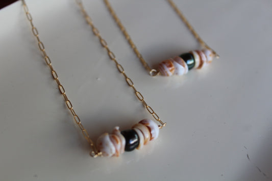 Puka + Tahitian shell combo