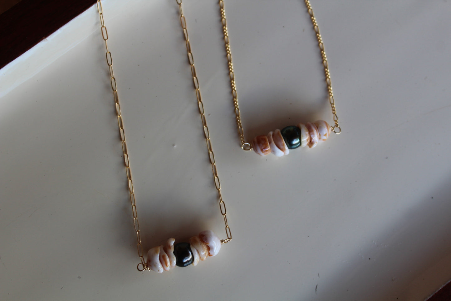 Puka + Tahitian shell combo